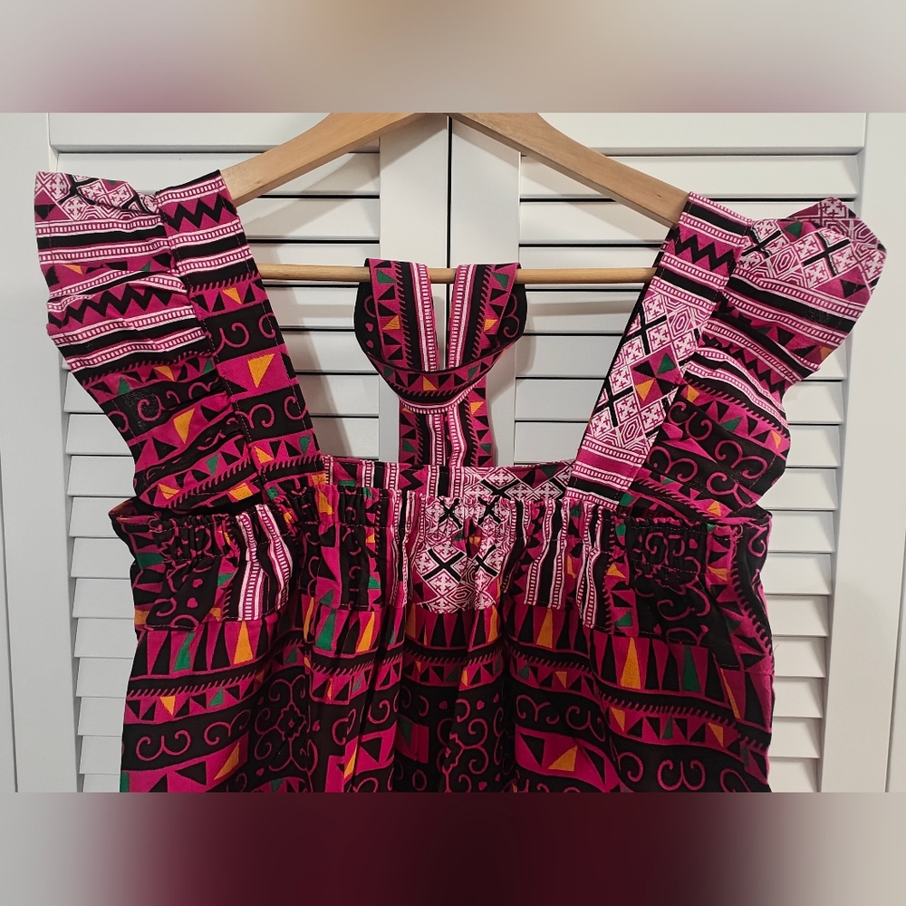 Tribal Print Pink Jumpsuit
